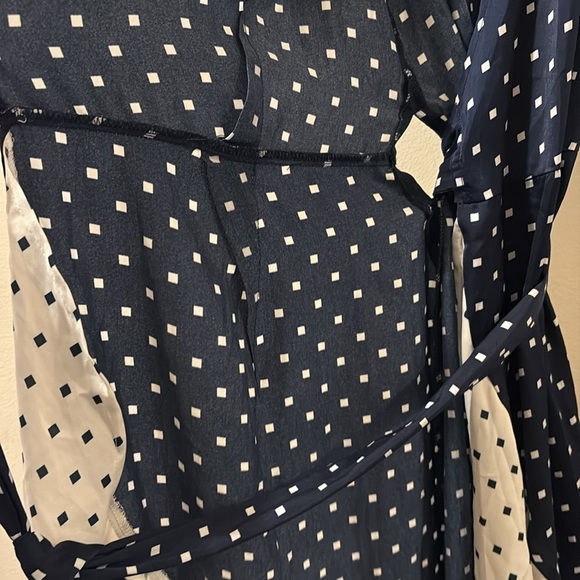 Summersalt Asymmetrical Blue and White Ruffled wrap dress - size XS - Picture 6 of 7